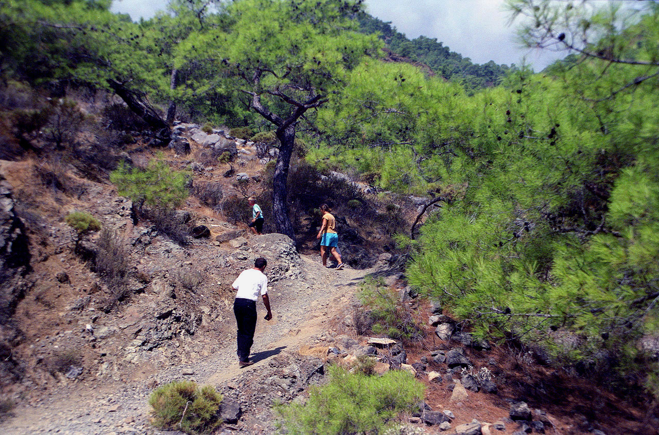 29.08.1995 | Aufstieg | letzte Meter am antiken Weg