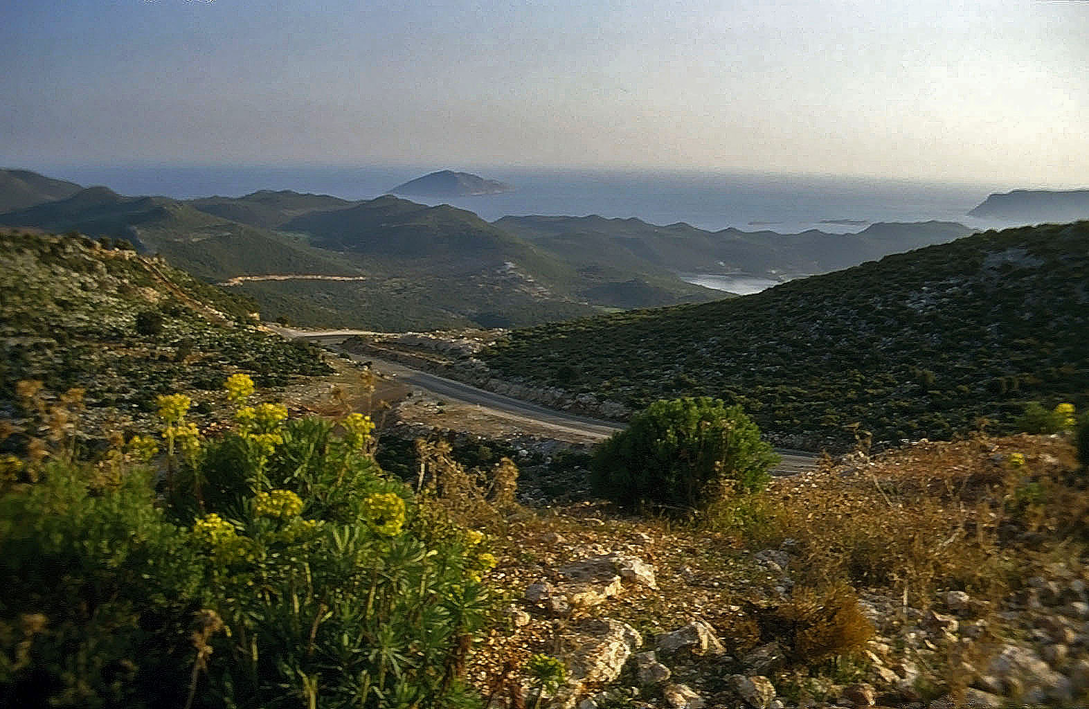 21.04.1993 | vor Kas | Abfahrt nach Kas mit Küstenlinie