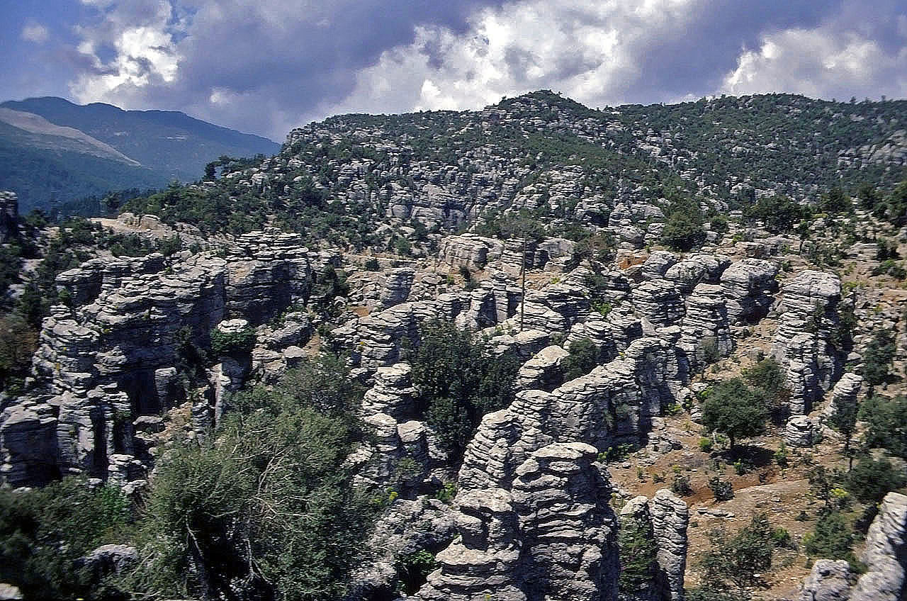 28.04.1993 | vor Selge  | wunderliche Felsformationen im Taurus