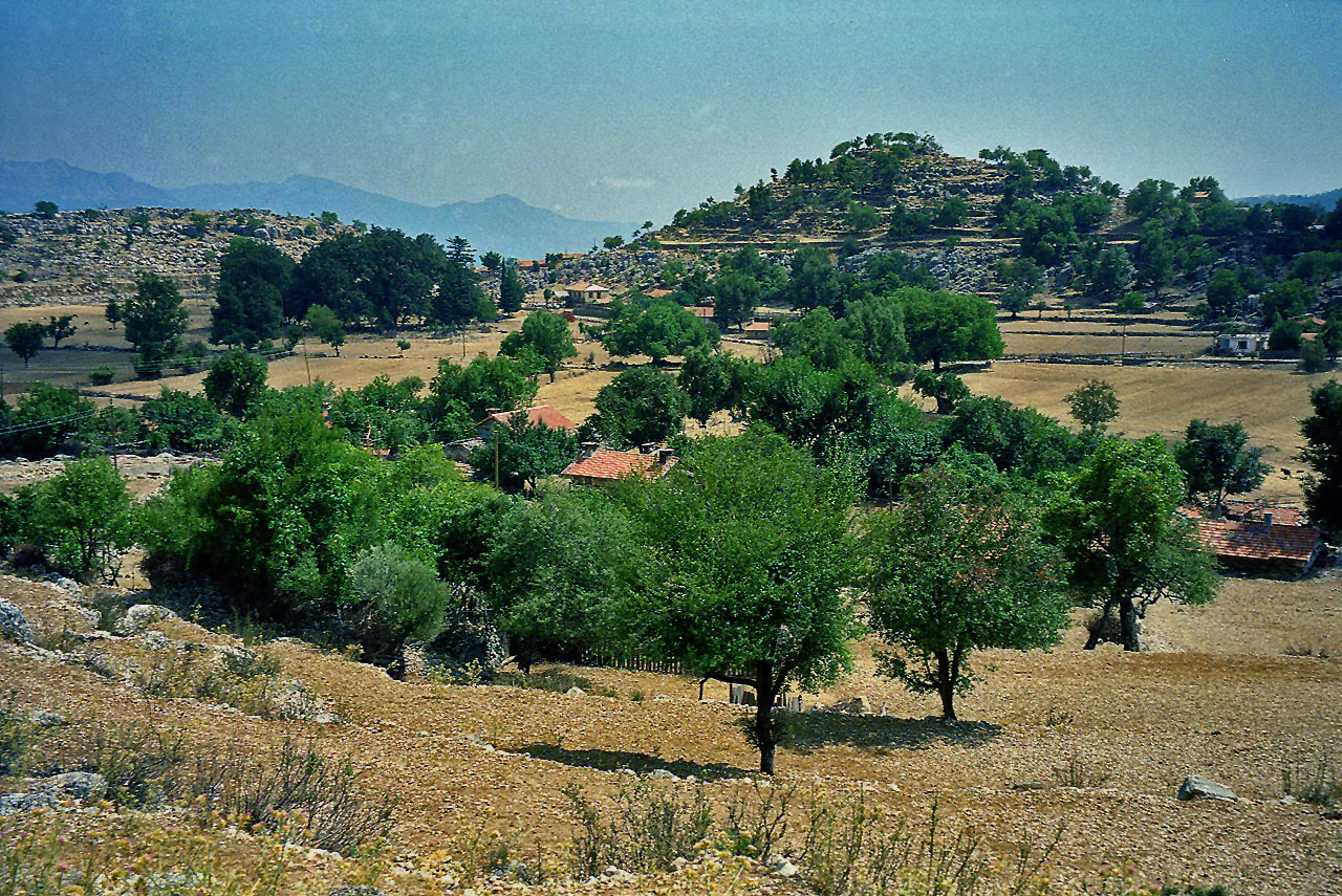 25.08.1995 | Selge | Terrassenfelder vor den Taurus Bergen